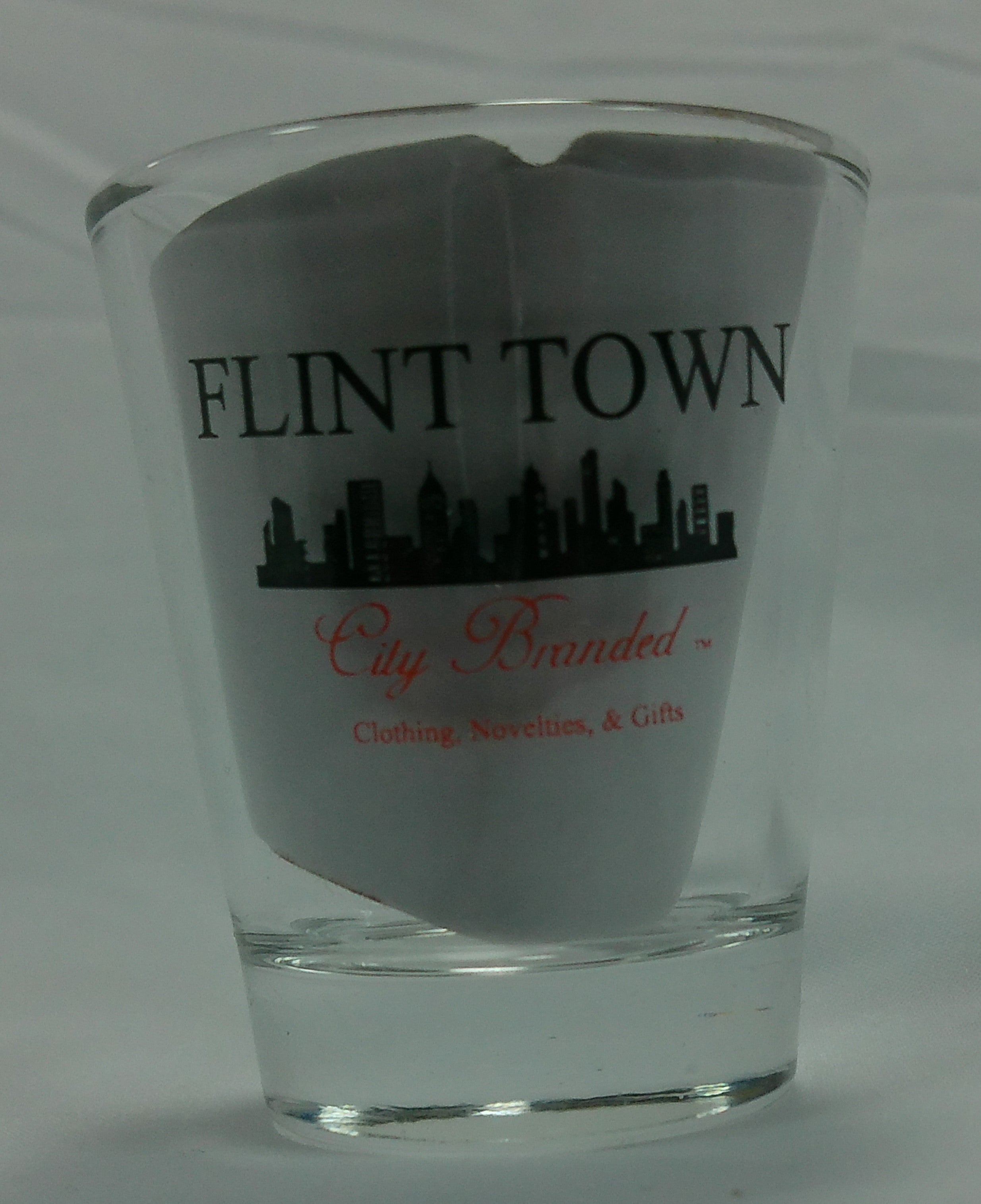 City Branded Themed 2oz Shot Glasses: Flint & Beecher MI